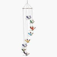 Red Carpet Studios Mosaic Spiral Suncatcher, 36-Inch Long, Butterfly